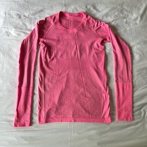 lululemon pink swiftly tech long sleeves